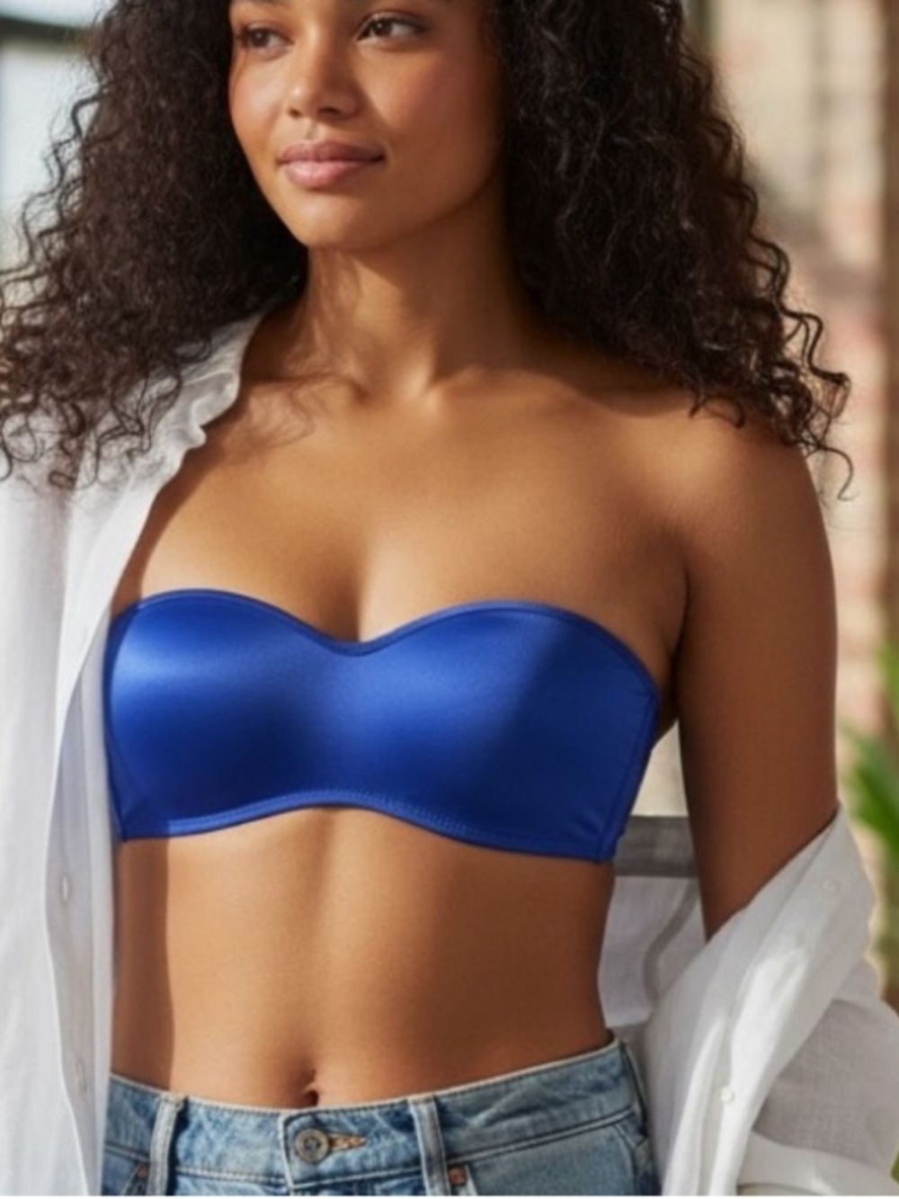 Victorias Secret PINK - Navy Blue Multi-Way Bandeau Bra | Size 34B